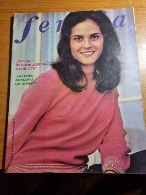revista femeia ianuarie 1972-constructorii pe somes,matilda onofrei,cosmetica foto