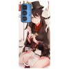 Husa compatibila cu Motorola Edge 20 model Hu Tao Genshin Impact, Silicon, TPU, Viceversa, Transparent, Carcasa