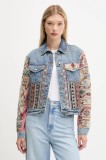 Desigual geacă jeans BOHO de tranziție, 25WWED10