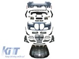 Pachet M4 potrivit pentru BMW Seria 4 G26 Gran Coupe dupa 2021, cu capota frontala si duze negre Performance AutoTuning