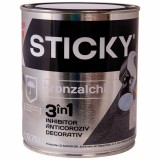 Email Alchidic Bronzalchid Sticky Lovitura Ciocan 3 in 1, Negru, 2.5L, Protectie Metal, Interior/Exterior, Aplicare Directa