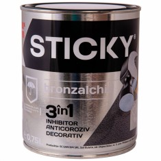 Email Bronzalchid Sticky lovitură de ciocan 3 in 1, rosu oxid, 0.75 l