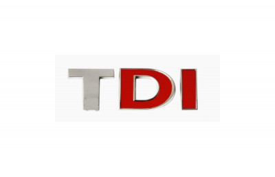 Emblema TDI cu doua litere rosii Cod:T01 foto