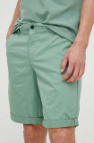 Sisley pantaloni scurti barbati, culoarea verde