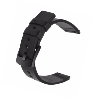 Curea piele compatibila Fossil Gen 5 Smartwatch, telescoape Quick Release, Negru foto