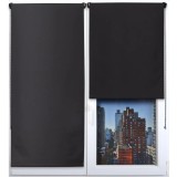 Rulou Blackout 150X180 Cm &ndash; Negru Compoziție Polyester + Pvc | Jaluzele