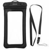 Husa Plastic Usams Waterproof, YD007, pentru Telefon 6 inci, Neagra 6FSD701