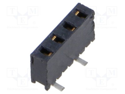Conector SAMTEC şiruri pini mamă 4 PIN 2mm aurit SMT soclu foto