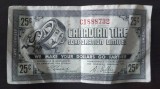 Bancnota Canada - 25 Cents 1985 - Canadian Tire Corporation