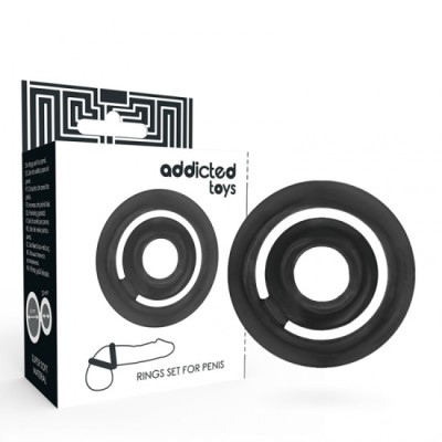 ADDICTED TOYS - POTENZ- C-RING PENIS BLACK foto