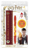 Set de rechizite Harry Potter: riglă, pix, creion, ascuțitoare, radieră