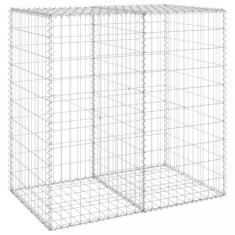 Perete gabion cu capace, 100 x 60 x 100 cm, otel galvanizat