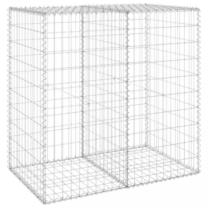 Perete gabion cu capace, 100 x 60 x 100 cm, otel galvanizat