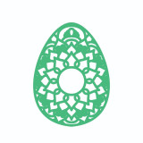 Cumpara ieftin Sticker decorativ, Mandala, Ou, Verde, 60 cm, 7280ST-1, Oem