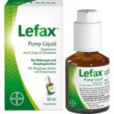 Cumpara ieftin Suspensie orala, Lefax Pump Liquid, 50 ml, lichid cu pompita, aroma de banane