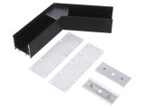 Conector 120&deg; Aluminiu Anodizat Negru VARIO30-02