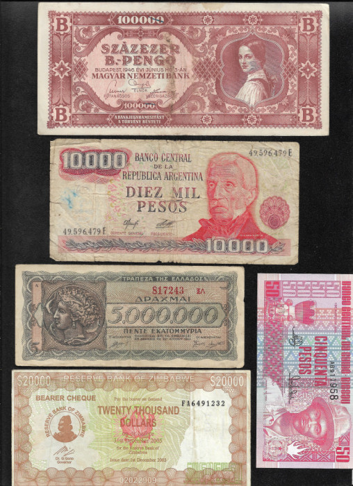 Set #27 15 bancnote de colectie (cele din imagini)