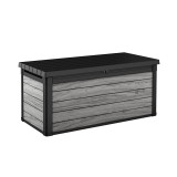 Ladă de grădină din plastic Decocoat 570 l gri furtună