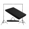 vidaXL Sistem de suport fundal, 300 x 300 cm, negru
