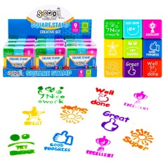 Accesorii craft, Stampilute patrate, 9 buc/set &ndash; S-COOL