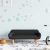 VidaXL Canapea pentru copii, negru, 70x40x24 cm, material textil