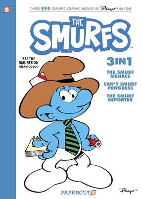 Smurfs 3 in 1 #8: Collecting &amp;quot;&amp;quot;The Smurf Menace,&amp;quot;&amp;quot; &amp;quot;&amp;quot;Can&amp;#039;t Smurf Progress,&amp;quot;&amp;quot; and &amp;quot;&amp;quot;The Smurf Reporter foto