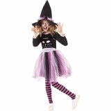 Costum de carnaval - Vrajitoare pisicuta M (5-7 ani max 132 cm)