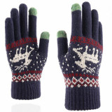 Manusi Touchscreen - Techsuit Raindeer Woolen (ST0002) - Blue