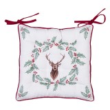 Cumpara ieftin Perna scaun Craciun Ren Holly 40x40x4 cm
