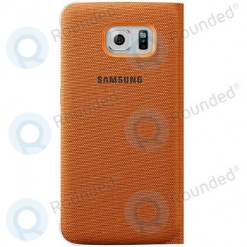 Portofel Samsung Galaxy S6 Edge Flip canvas portocaliu EF-WG925BOEGWW foto