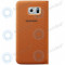 Portofel Samsung Galaxy S6 Edge Flip canvas portocaliu EF-WG925BOEGWW