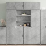 VidaXL Dulap &icirc;nalt, gri beton, 80x42,5x185 cm, lemn prelucrat