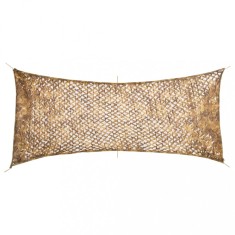 vidaXL Plasă de camuflaj cu geantă de depozitare, nisipiu, 409x206 cm