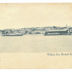 927 - GALATI, Harbor & ships, Romania - old postcard - unused