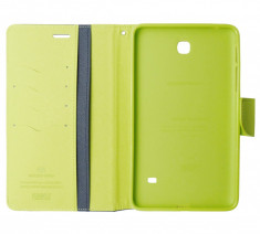 Husa tip carte Mercury Goospery Fancy Diary bleumarin + verde pentru Samsung Galaxy Tab 4 (SM-T230), Tab 4 LTE (SM-T235) 7&amp;quot; foto