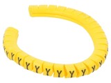 Marcator cablu galben PVC 2,5-5mm