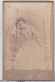 Bnk foto Constanta Misail ( viitoare LItzica ) - 1895 Bucuresti, Romania pana la 1900, Sepia, Portrete