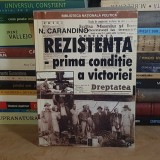 N. CARANDINO - REZISTENTA_PRIMA CONDITIE A VICTORIEI * ANTOLOGIE PAUL LAZARESCU , 2000 , DEDICATIE !!! *