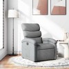 Fotoliu rabatabil, gri deschis, material textil