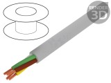 Cablu BiT LiYY 4x1,5mm2 neecranat 300V gri
