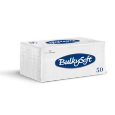 Servetele de Masa, Bulkysoft, Dimensiune 50 Buc/Pachet, 33x33 cm, 1/8, 2 Straturi, Culoare Alb, Servetele Albe Bulkysoft, Servetele de Masa 2 Straturi foto