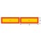 SET 2 PLACUTE REFLECTORIZANTE 565X196MM ALUMINIU RR 70.01 HICO 64844