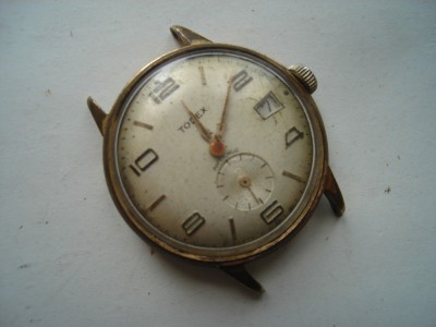 Ceas mecanic Todex Antichoc, cu secudar periferic si data, functioneaza foto