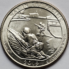 25 cents / quarter 2019, Guam, War in the Pacific, unc, litera D