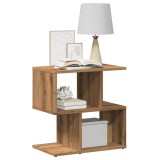 Set 2 Noptiere Gossi Stejar Artizanal 50x30x51.5cm Lemn Prelucrat Moderne cu Spatiu Depozitare