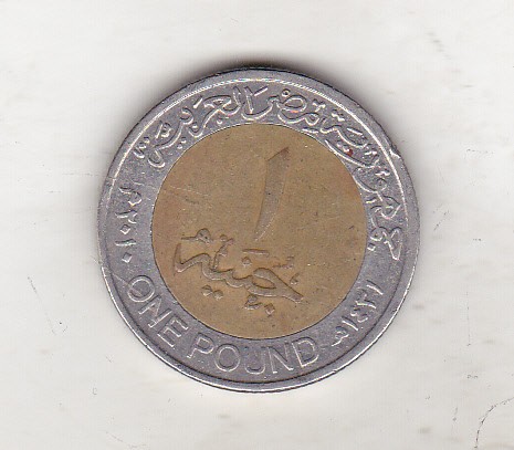 bnk mnd Egipt 1 lira 2010 bimetal