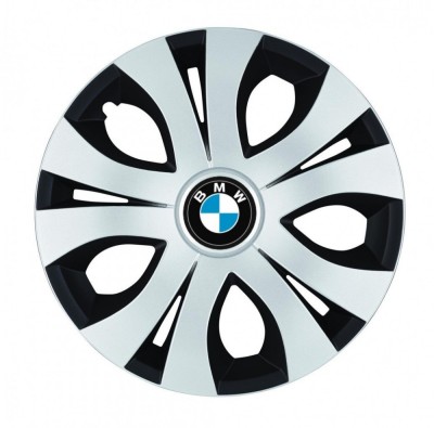Set 4 Capace Roti Top Gri-Negru R17, Compatibil Cu BMW foto