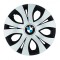 Set 4 Capace Roti Top Gri-Negru R15, Compatibil Cu BMW