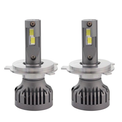 Set 2 LED-uri Auto Techstar&amp;reg; P16, H4, 75w, 10000 Lumeni, 6500K, AUTO, 12-24 Volti, CSP, Canbus, Miez Cupru, Radiator Aluminiu foto