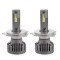 Set 2 LED-uri Auto Techstar&reg; P16, H4, 75w, 10000 Lumeni, 6500K, AUTO, 12-24 Volti, CSP, Canbus, Miez Cupru, Radiator Aluminiu
